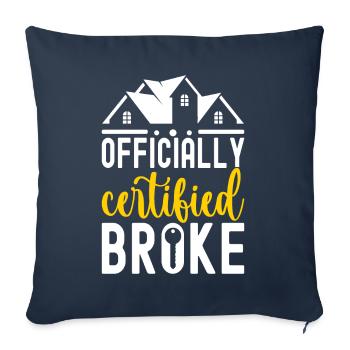 Homeowners Housewarming Party - Sofa pillowcase 17,3'' x 17,3'' (45 x 45 cm) - navy - Front