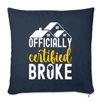 Homeowners Housewarming Party - Sofa pillowcase 17,3'' x 17,3'' (45 x 45 cm) - navy - Front