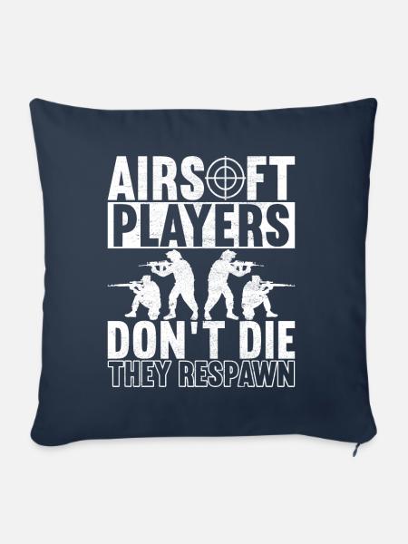 Airsoft Waffe Airsoft Hobby - Sofakissenbezug 45 x 45 cm - Navy