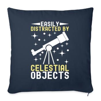 Atronome Astronomy - Sofa pillowcase 17,3'' x 17,3'' (45 x 45 cm) - navy - Front