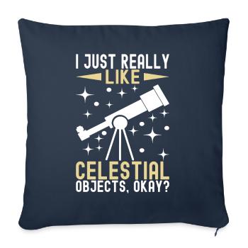 Atronome Astronomie - Sofakissenbezug 45 x 45 cm - Navy - Vorne