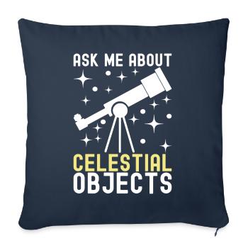 Atronome Astronomy - Sofa pillowcase 17,3'' x 17,3'' (45 x 45 cm) - navy - Front