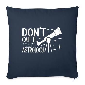 Astronomie astronome - Housse de coussin décorative 45 x 45 cm - bleu marine - Devant