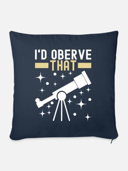 Astronom Astronomie - Sofakissenbezug 45 x 45 cm - Navy