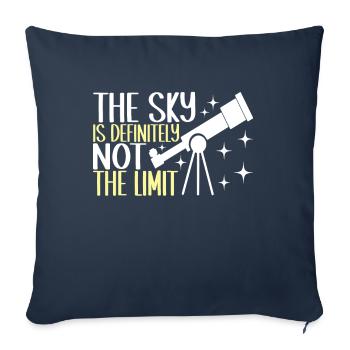 Astronomie astronome - Housse de coussin décorative 45 x 45 cm - bleu marine - Devant