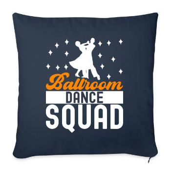Danse de salon Danseurs de salon Danseurs de salon Danseurs de salon - Housse de coussin décorative 45 x 45 cm - bleu marine - Devant