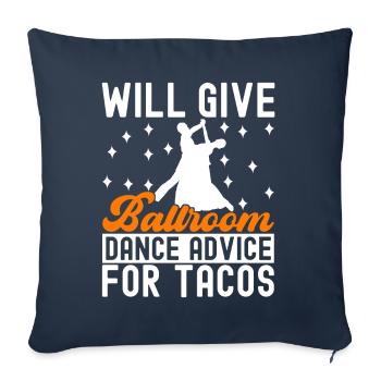 Ballroom Dance Ballroom Dancers Ballroom Dancers - Sofa pillowcase 17,3'' x 17,3'' (45 x 45 cm) - navy - Front