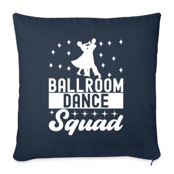 Danse de salon Danseurs de salon Danseurs de salon Danseurs de salon - Housse de coussin décorative 45 x 45 cm - bleu marine - Devant