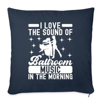 Danse de salon Danseurs de salon Danseurs de salon Danseurs de salon - Housse de coussin décorative 45 x 45 cm - bleu marine - Devant