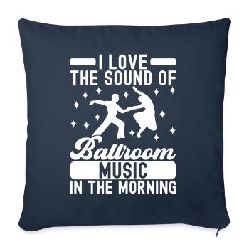 Danse de salon Danseurs de salon Danseurs de salon Danseurs de salon - Housse de coussin décorative 45 x 45 cm - bleu marine - Devant