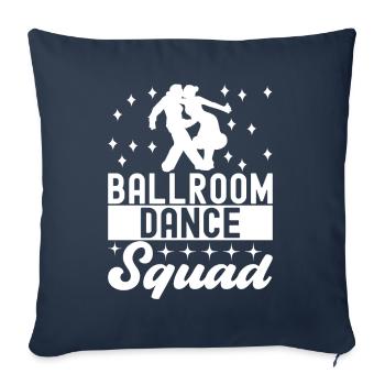 Danse de salon Danseurs de salon Danseurs de salon Danseurs de salon - Housse de coussin décorative 45 x 45 cm - bleu marine - Devant