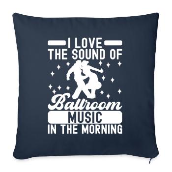 Danse de salon Danseurs de salon Danseurs de salon Danseurs de salon - Housse de coussin décorative 45 x 45 cm - bleu marine - Devant
