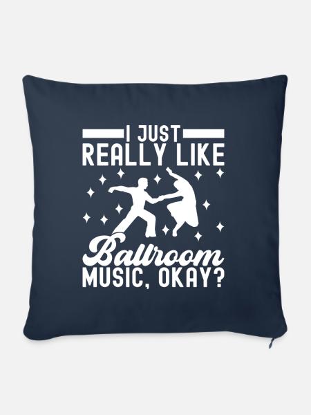 Ballsaal Tanz Ballsaaltänzer Gesellschaftstänzer - Sofakissenbezug 45 x 45 cm - Navy