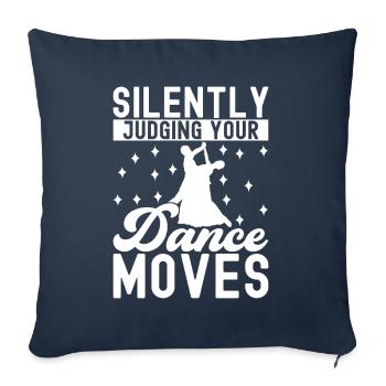 Danse de salon Danseurs de salon Danseurs de salon Danseurs de salon - Housse de coussin décorative 45 x 45 cm - bleu marine - Devant