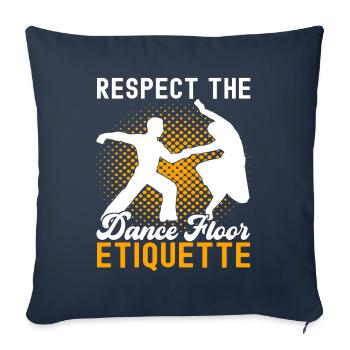 Danse de salon Danseurs de salon Danseurs de salon Danseurs de salon - Housse de coussin décorative 45 x 45 cm - bleu marine - Devant