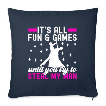 Ballroom Dance Ballroom Dancers Ballroom Dancers - Sofa pillowcase 17,3'' x 17,3'' (45 x 45 cm) - navy - Front