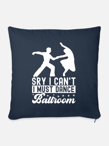 Ballsaal Tanz Ballsaaltänzer Gesellschaftstänzer - Sofakissenbezug 45 x 45 cm - Navy