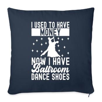 Danse de salon Danseuses de salon Danseuses de salon Danseuses de salon - Housse de coussin décorative 45 x 45 cm - bleu marine - Devant