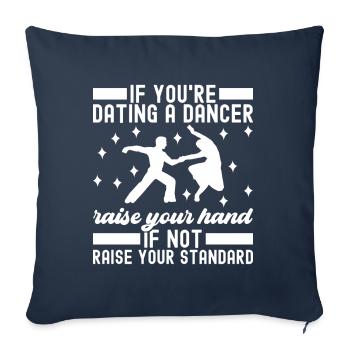 Danse de salon Danseuses de salon Danseuses de salon Danseuses de salon - Housse de coussin décorative 45 x 45 cm - bleu marine - Devant