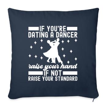 Ballroom Dance Ballroom Dancers Ballroom Dancers - Sofa pillowcase 17,3'' x 17,3'' (45 x 45 cm) - navy - Front