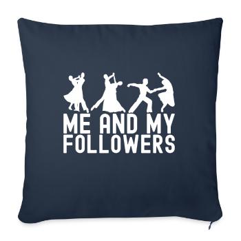 Ballroom Dance Ballroom Dancers Ballroom Dancers - Sofa pillowcase 17,3'' x 17,3'' (45 x 45 cm) - navy - Front