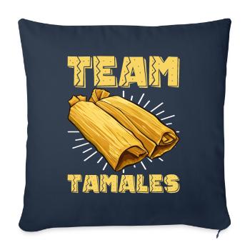 Tamale Cuisine mexicaine Tamale Lover - Housse de coussin décorative 45 x 45 cm - bleu marine - Devant