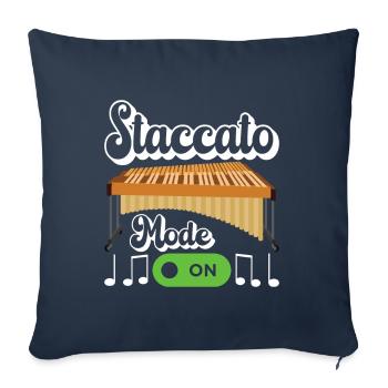 Vibraphon, vibraphonist - Sofa pillowcase 17,3'' x 17,3'' (45 x 45 cm) - navy - Front