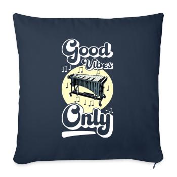 Vibraphon, vibraphonist - Sofa pillowcase 17,3'' x 17,3'' (45 x 45 cm) - navy - Front