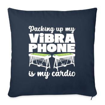Vibraphon Vibraphonist - Sofakissenbezug 45 x 45 cm - Navy - Vorne