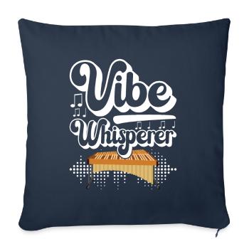 Vibraphon, vibraphonist - Sofa pillowcase 17,3'' x 17,3'' (45 x 45 cm) - navy - Front