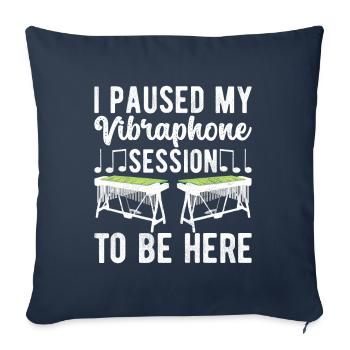 Vibraphon Vibraphonist - Sofakissenbezug 45 x 45 cm - Navy - Vorne
