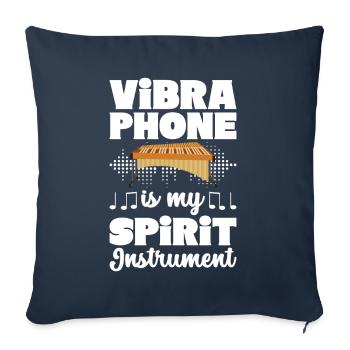 Vibraphon Vibraphonist - Sofakissenbezug 45 x 45 cm - Navy - Vorne