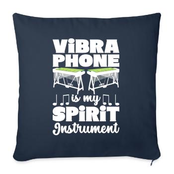 Vibraphon Vibraphonist - Sofakissenbezug 45 x 45 cm - Navy - Vorne