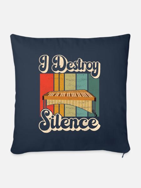 Vibraphon Vibraphonist - Sofakissenbezug 45 x 45 cm - Navy