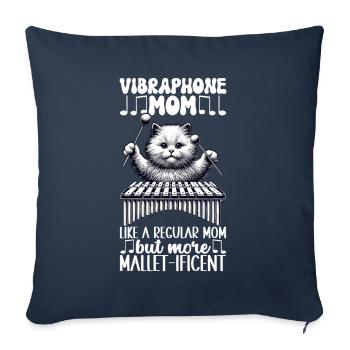 Vibraphon, vibraphonist - Sofa pillowcase 17,3'' x 17,3'' (45 x 45 cm) - navy - Front
