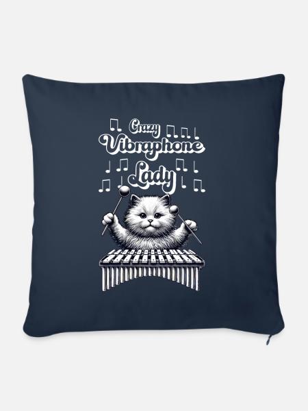 Vibraphon Vibraphonist - Sofakissenbezug 45 x 45 cm - Navy