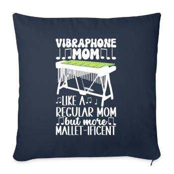 Vibraphon, vibraphonist - Sofa pillowcase 17,3'' x 17,3'' (45 x 45 cm) - navy - Front