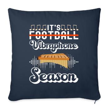 Vibraphon, vibraphonist - Sofa pillowcase 17,3'' x 17,3'' (45 x 45 cm) - navy - Front