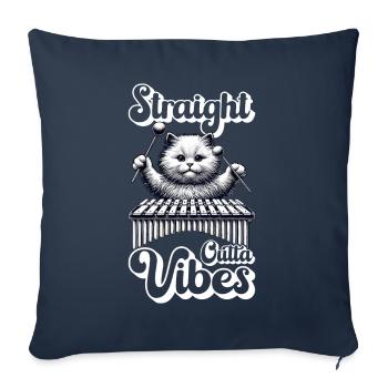 Vibraphon, vibraphonist - Sofa pillowcase 17,3'' x 17,3'' (45 x 45 cm) - navy - Front