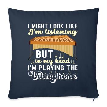 Vibraphon Vibraphonist - Sofakissenbezug 45 x 45 cm - Navy - Vorne