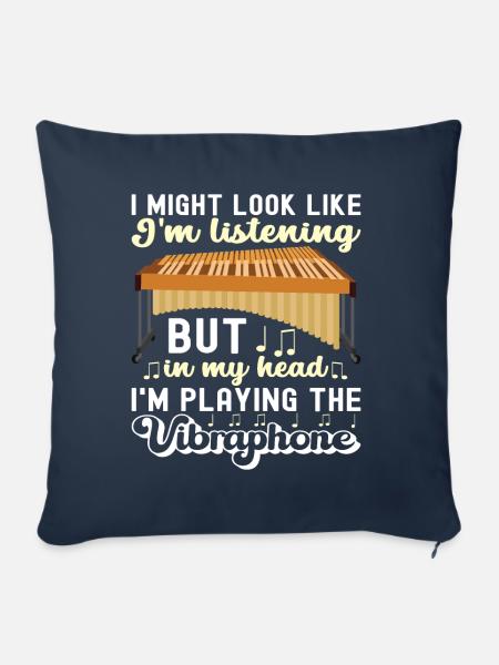 Vibraphon Vibraphonist - Sofakissenbezug 45 x 45 cm - Navy
