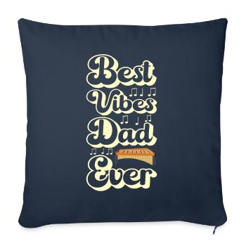 Vibraphon, vibraphonist - Sofa pillowcase 17,3'' x 17,3'' (45 x 45 cm) - navy - Front