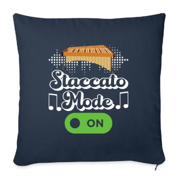 Vibraphon, vibraphonist - Sofa pillowcase 17,3'' x 17,3'' (45 x 45 cm) - navy - Front