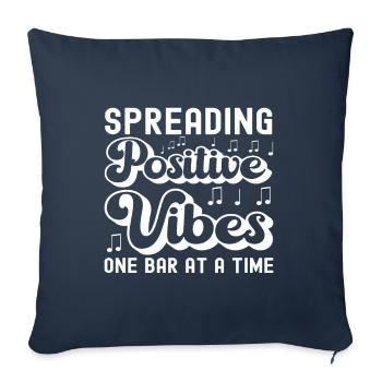 Vibraphon, vibraphonist - Sofa pillowcase 17,3'' x 17,3'' (45 x 45 cm) - navy - Front