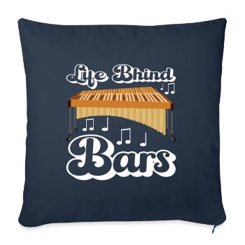 Vibraphon, vibraphonist - Sofa pillowcase 17,3'' x 17,3'' (45 x 45 cm) - navy - Front