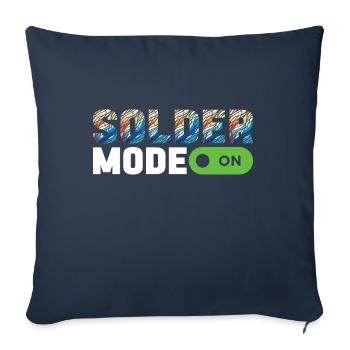 Vitrail artiste Vitrail Art - Housse de coussin décorative 45 x 45 cm - bleu marine - Devant