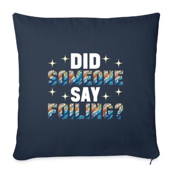 Vitrail artiste Vitrail Art - Housse de coussin décorative 45 x 45 cm - bleu marine - Devant
