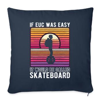 EUC Monowheel - Sofakissenbezug 45 x 45 cm - Navy - Vorne