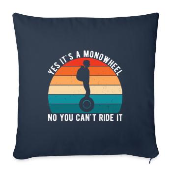 EUC Monowheel - Sofa pillowcase 17,3'' x 17,3'' (45 x 45 cm) - navy - Front
