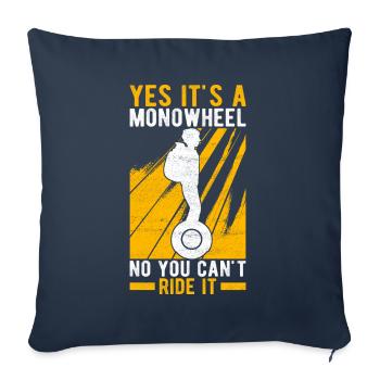 EUC Monowheel - Sofakissenbezug 45 x 45 cm - Navy - Vorne